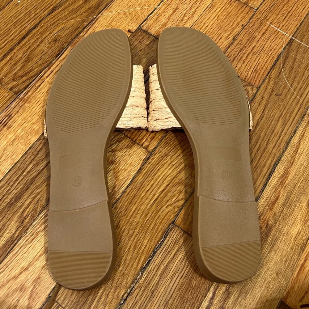 PRE-OWNED - SheIn Tan Slides Size 10 - Picture 4 of 4
